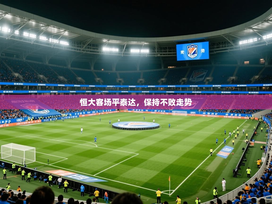 2025爱游戏体育官网网页登录网页版恒大客场平泰达，保持不败走势  第4张